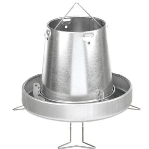 Comederos para gallinas COPELE 2 tolva metalica galvanizada con patas 5kg
