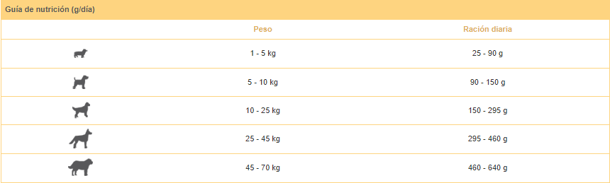 Guía nutricional perros adultos