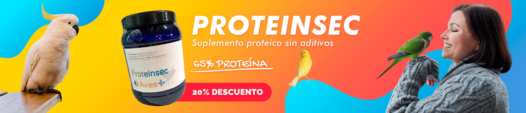 PROTEINSEC, suplemento proteico para aves sin aditivos